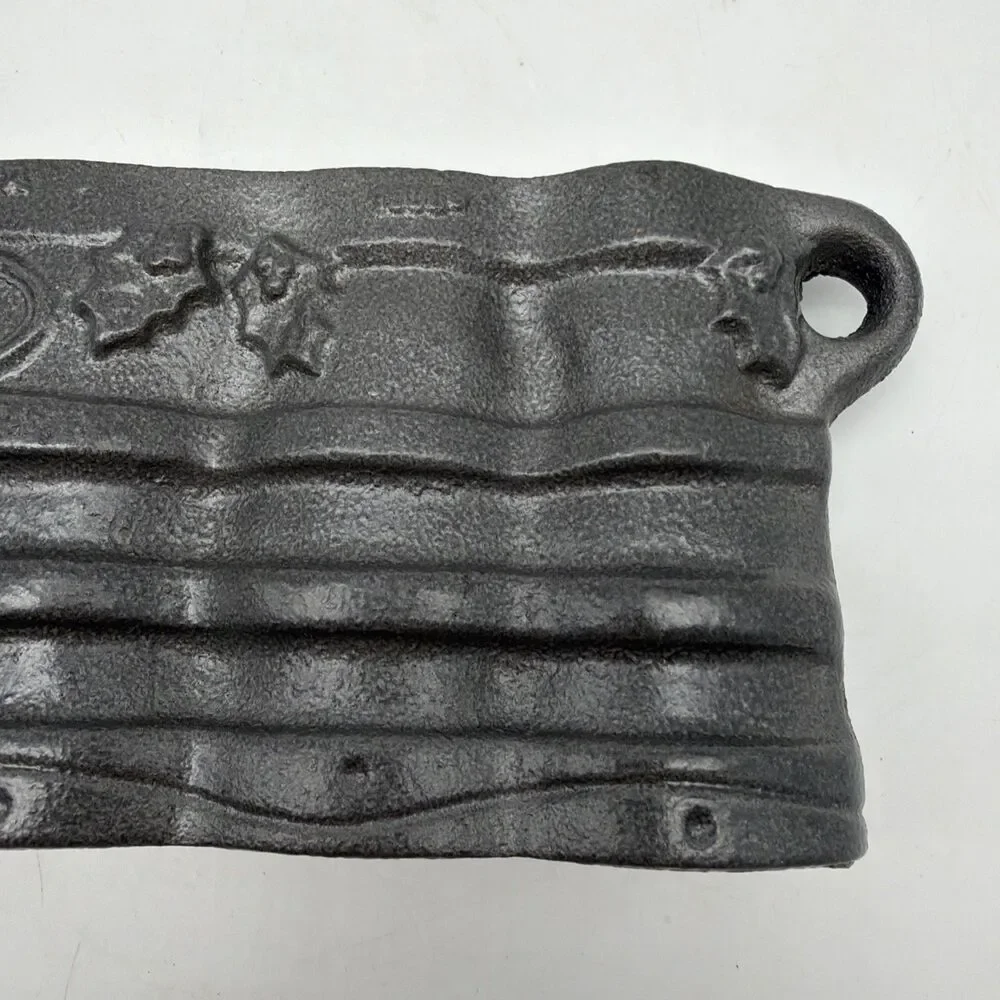 John Wright Cast Iron Candy Mold Christmas Snowman, Angel, Elf, Caroler